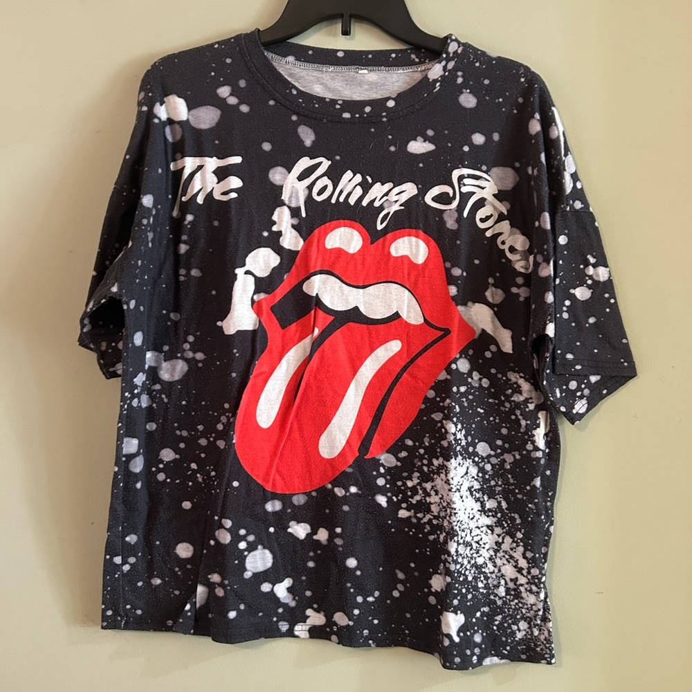 The Rolling Stones Kids T-Shirt - Black and Red Graphic